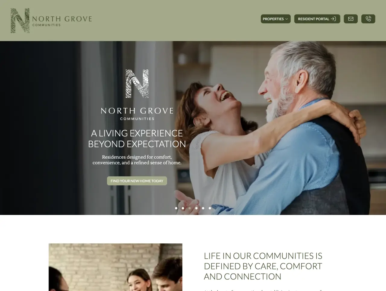North Grove Communities website screenshot